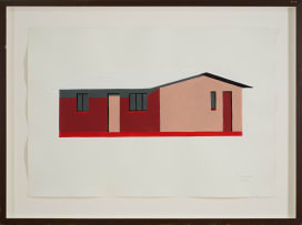 Joachim Schönfeldt; House in Red and Brown, from The Model Men series