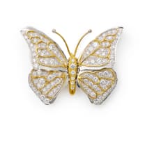 En-tremblant butterfly brooch