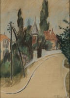 Pranas Domsaitis; Street Scene