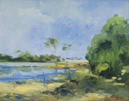 André van Vuuren; Water Scene/View of Bethlehem Dam