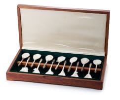 A set of thirteen Apostle spoons, The Heritage Collection in association with the Birmingham Mint, maker's mark CM, edition no 31, South Africa, 1978