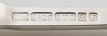 A set of six The Castle of Good Hope silver spoons, The Heritage Collections, South Africa, 1979