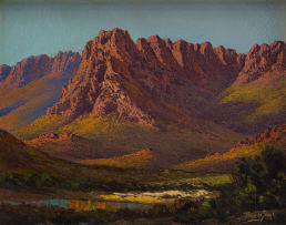 Tinus de Jongh; Mountain Landscape