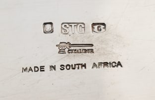 A South African silver bowl, Excalibur, 1949