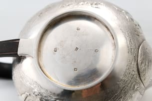 A George III silver teapot, Robert Sharp, London, 1805