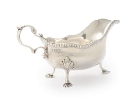 A George V silver sauceboat, Thomas Bradbury & Sons Ltd, London, 1916