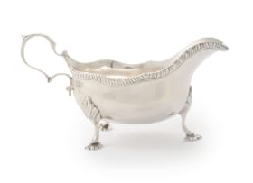 A George V silver sauceboat, Thomas Bradbury & Sons Ltd, London, 1916