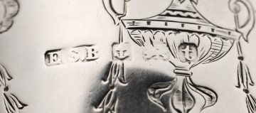 A George V silver sugar caster, E S Barnsley & Co, Birmingham, 1918