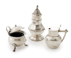 A Victorian miniature silver sugar caster, George Nathan & Ridley Hayes, Chester, 1900