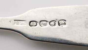 A miscellaneous group of George III silver 'Fiddle' pattern flatware, George Smith IV, London, 1798, various makers and dates