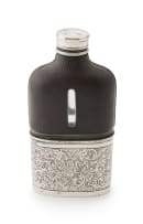 A gentleman's silver-plated hip flask, 20th century