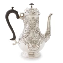 A Victorian silver coffee pot, Fordham & Faulkner, London, 1897