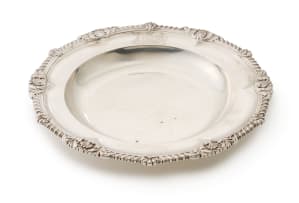 A Victorian silver dish, Robert Garrard, London, 1849