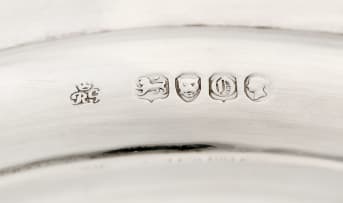 A Victorian silver dish, Robert Garrard, London, 1849