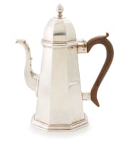 An Elizabeth II silver coffee pot, John Henry Odell, London, 1969