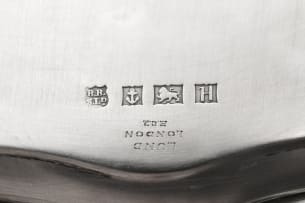 An Elizabeth II silver salver, Barker Brothers Silver Ltd, retailed for Lund London, Birmingham, 1957