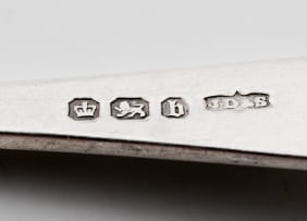 A George III silver Fiddle pattern sauce ladle, George Day, London, 1814