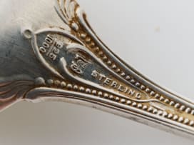 A George III silver Fiddle pattern sauce ladle, George Day, London, 1814