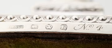Four George III silver candlesticks, Thomas Watson & Co, Sheffield, 1775