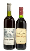 Bordeaux Collection; Kanonkop, Rustenberg; 1990, 1996; 2 (1 x 2); 750ml