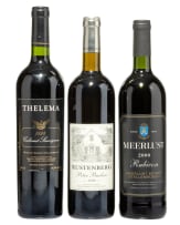 Bordeaux Collection; Meerlust, Rustenberg, Thelema; 1998, 1999, 2000; 3 (1 x 3); 750ml