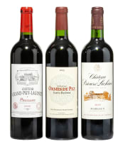 Bordeaux Collection; Grand Puy Lacoste, Les Ormes de Pez, Prieuré-Lichine; 2005; 3 (1 x 3); 750ml