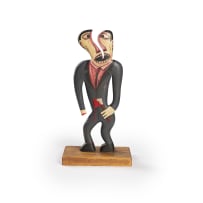 Norman Catherine; Figure with Axe and Split Head
