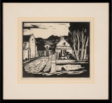 Jacob Hendrik Pierneef; Straat in Tulbagh (Street in Tulbagh) (Nilant 8)