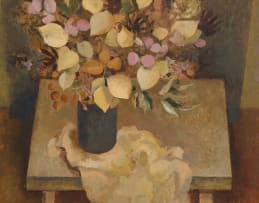 Jane Tully Heath; Dried Leaves in a Vase