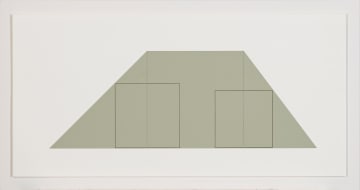 Robert Mangold; Multiple Panel Paintings 1973-1976 C (RM12), nine