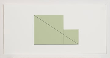 Robert Mangold; Multiple Panel Paintings 1973-1976 C (RM12), nine