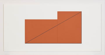 Robert Mangold; Multiple Panel Paintings 1973-1976 C (RM12), nine