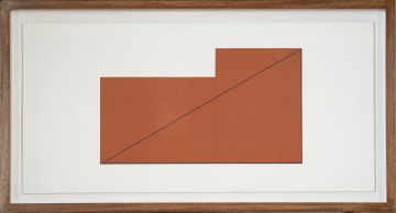 Robert Mangold; Multiple Panel Paintings 1973-1976 C (RM12), nine