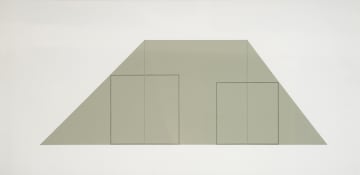 Robert Mangold; Multiple Panel Paintings 1973-1976 C (RM12), nine