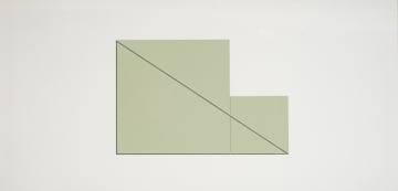 Robert Mangold; Multiple Panel Paintings 1973-1976 C (RM12), nine
