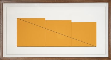 Robert Mangold; Multiple Panel Paintings 1973-1976 C (RM12), nine