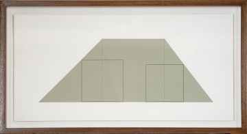 Robert Mangold; Multiple Panel Paintings 1973-1976 C (RM12), nine