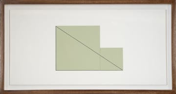 Robert Mangold; Multiple Panel Paintings 1973-1976 C (RM12), nine