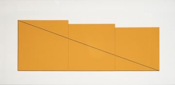 Robert Mangold; Multiple Panel Paintings 1973-1976 C (RM12), nine