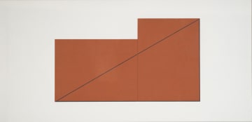 Robert Mangold; Multiple Panel Paintings 1973-1976 C (RM12), nine