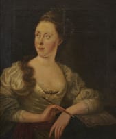 Manner of Angelica Kauffman; Seated Woman with Brush
