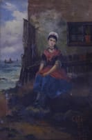 British School, 19th Century; Fisherman's Daughter