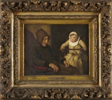 Continental School 19th Century; Grandmother and Child
