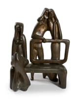 Zoltan Borbereki; Figures with Bench; Monograph, two