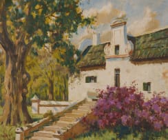 Sydney Carter; Steps up to a Cape Dutch House