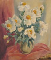 Emily Isabel Fern; White Flowers in a Jug