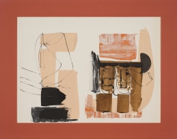 Sidney Goldblatt; Abstract Composition in Brown and Beige