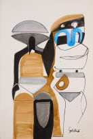 Sidney Goldblatt; Two Abstract Figures