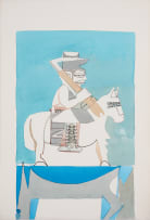 Sidney Goldblatt; Abstracted Horse, Rider and Beast II