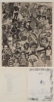 Walter Battiss; The Poetic Image, poster; The Poetic Image, poster key; Rubber Stamp Non-Poem, three